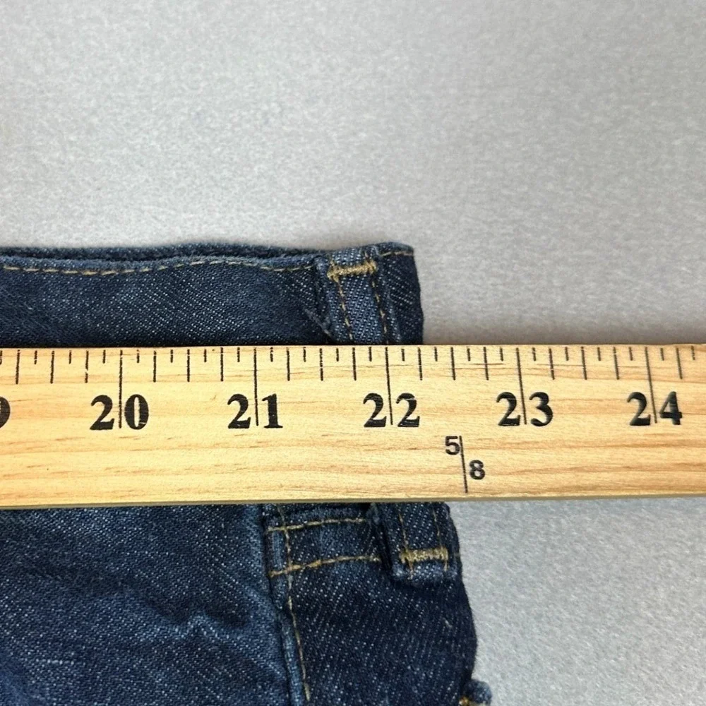 Polo Ralph Lauren Hampton Jeans Mens 42X30 Relaxed Straight Leg Distressed Denim